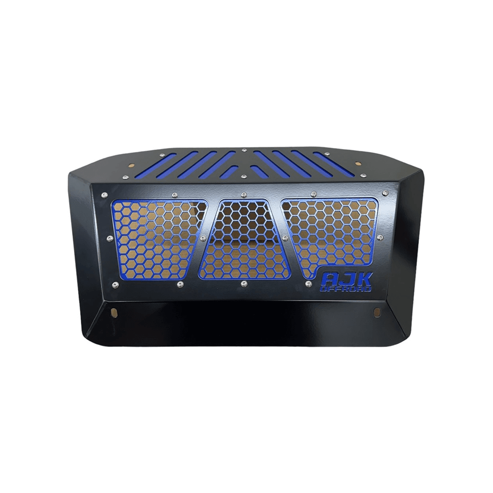 Polaris Xpedition Exhaust Cover  AJK Offroad Polaris Blue