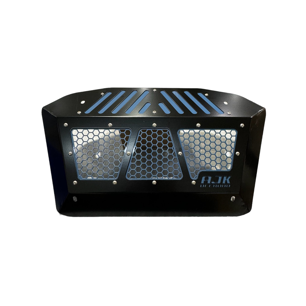 Polaris Xpedition Exhaust Cover  AJK Offroad Storm Blue