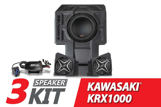 2020-2024 KAWASAKI KRX1000 2-SEATER A-SPEC 3-SPEAKER SSV WORKS AUDIO-KIT