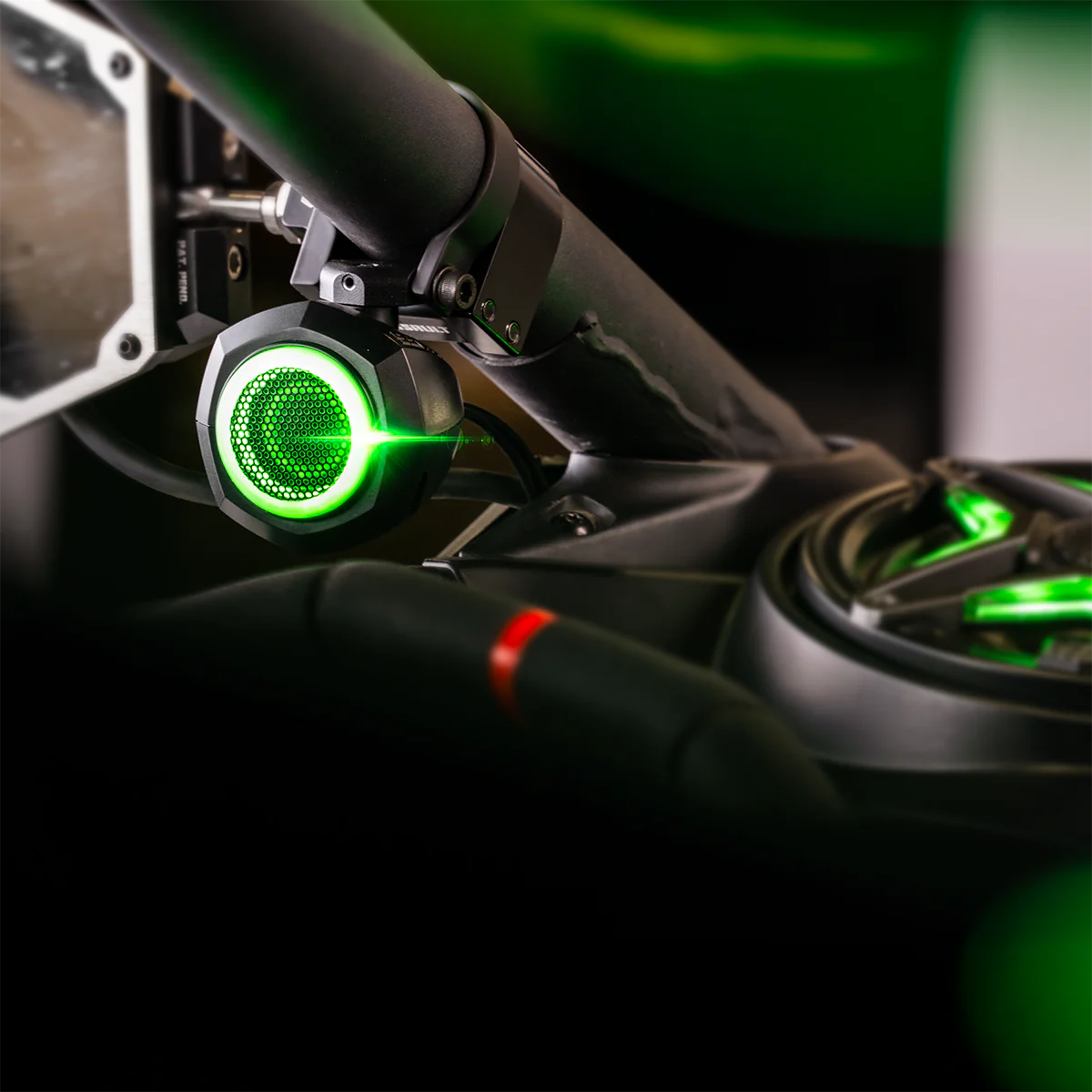 UNIVERSAL 1" CAGE-POD TWEETERS w/RGB RING for UTV AUDIO SYSTEMS