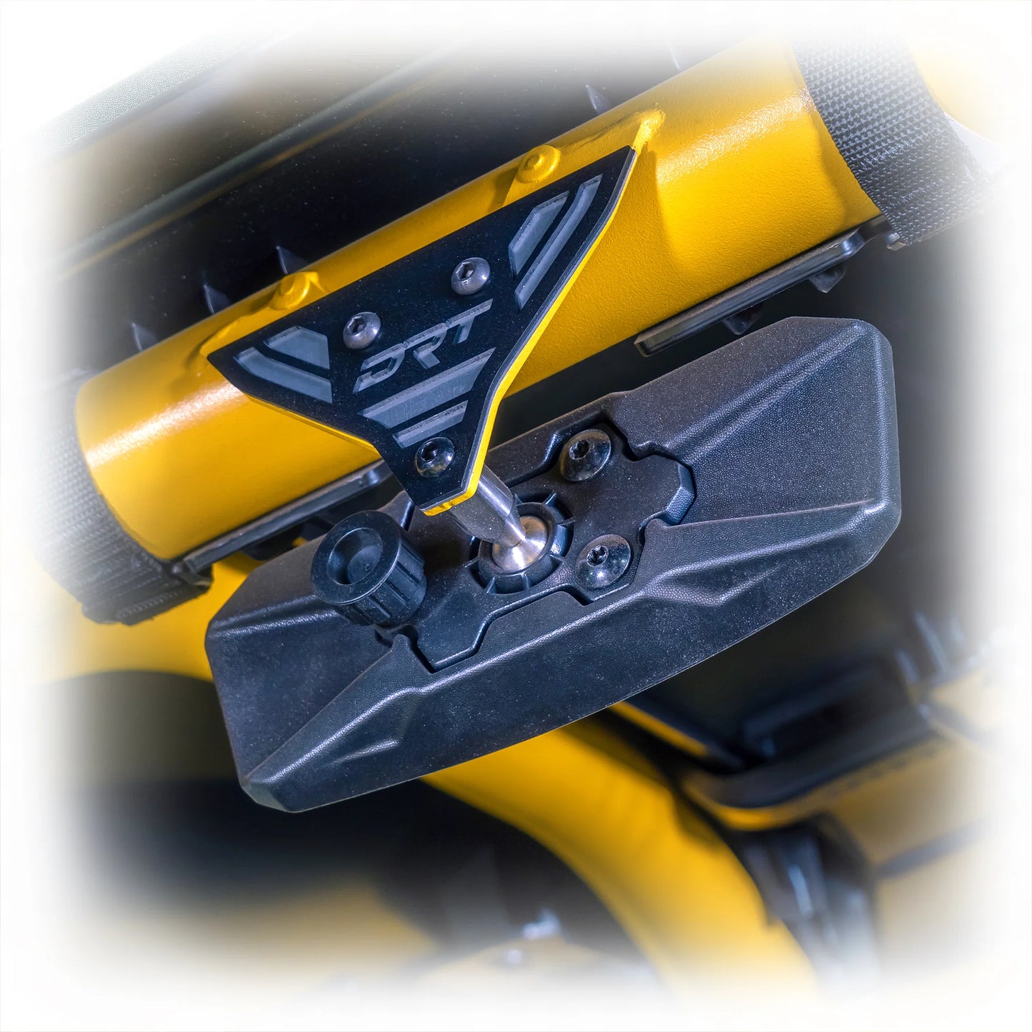 DRT CAN-AM MAVERICK X3 / R CENTER MIRROR TAB COVER PLATE for OEM CAGE