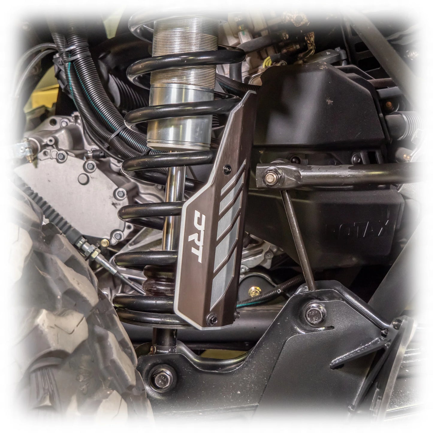 CAN-AM 2017+ MAVERICK X3/R REAR ALUMINUM SHOCK GUARDS