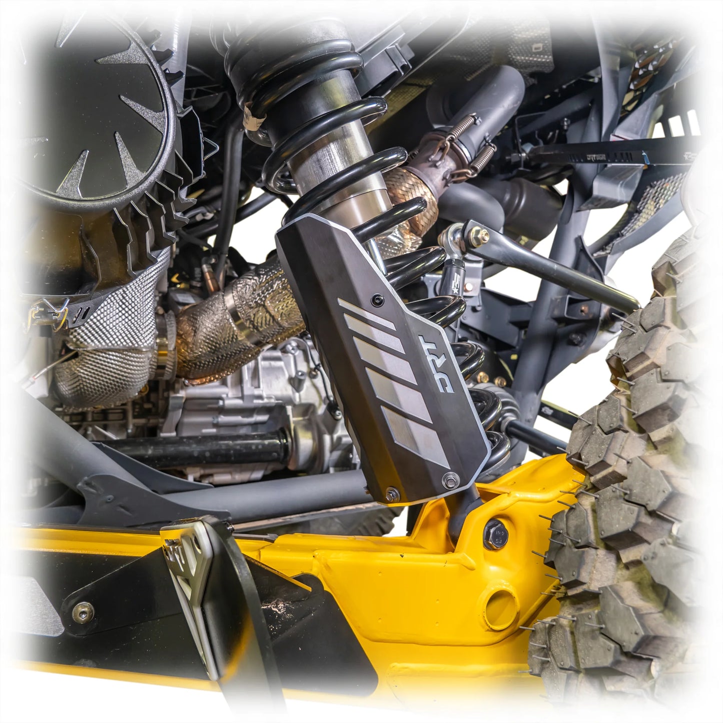 CAN-AM 2017+ MAVERICK X3/R REAR ALUMINUM SHOCK GUARDS