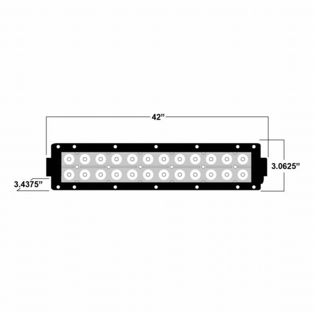 Dual Row 42" Light Bar AJK Offroad