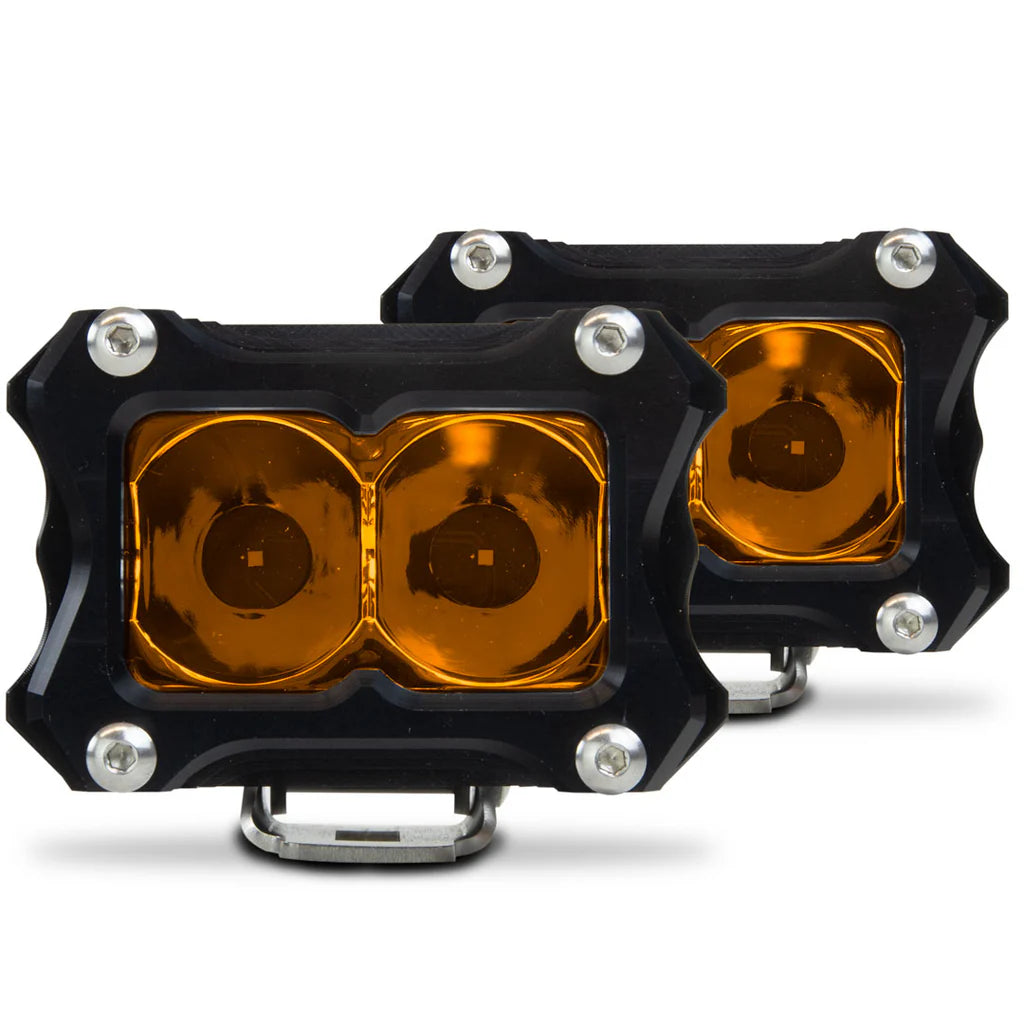BA-2 AMBER LED POD LIGHT - 2 PACK