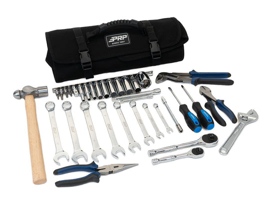 CAN-AM ROLL UP TOOL BAG WITH 35PC TOOL KIT