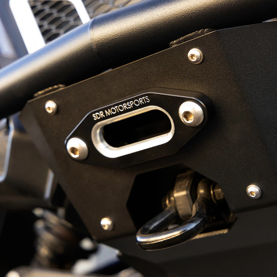 CAN AM MAVERICK R WINCH SKID PLATE SINGLE TUBE FRONT BUMPER