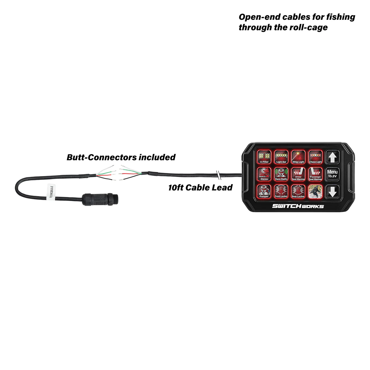 ALPHA12 DIGITAL SMART SWITCHER with 12 OUTPUTS and ROLLCAGE MOUNT