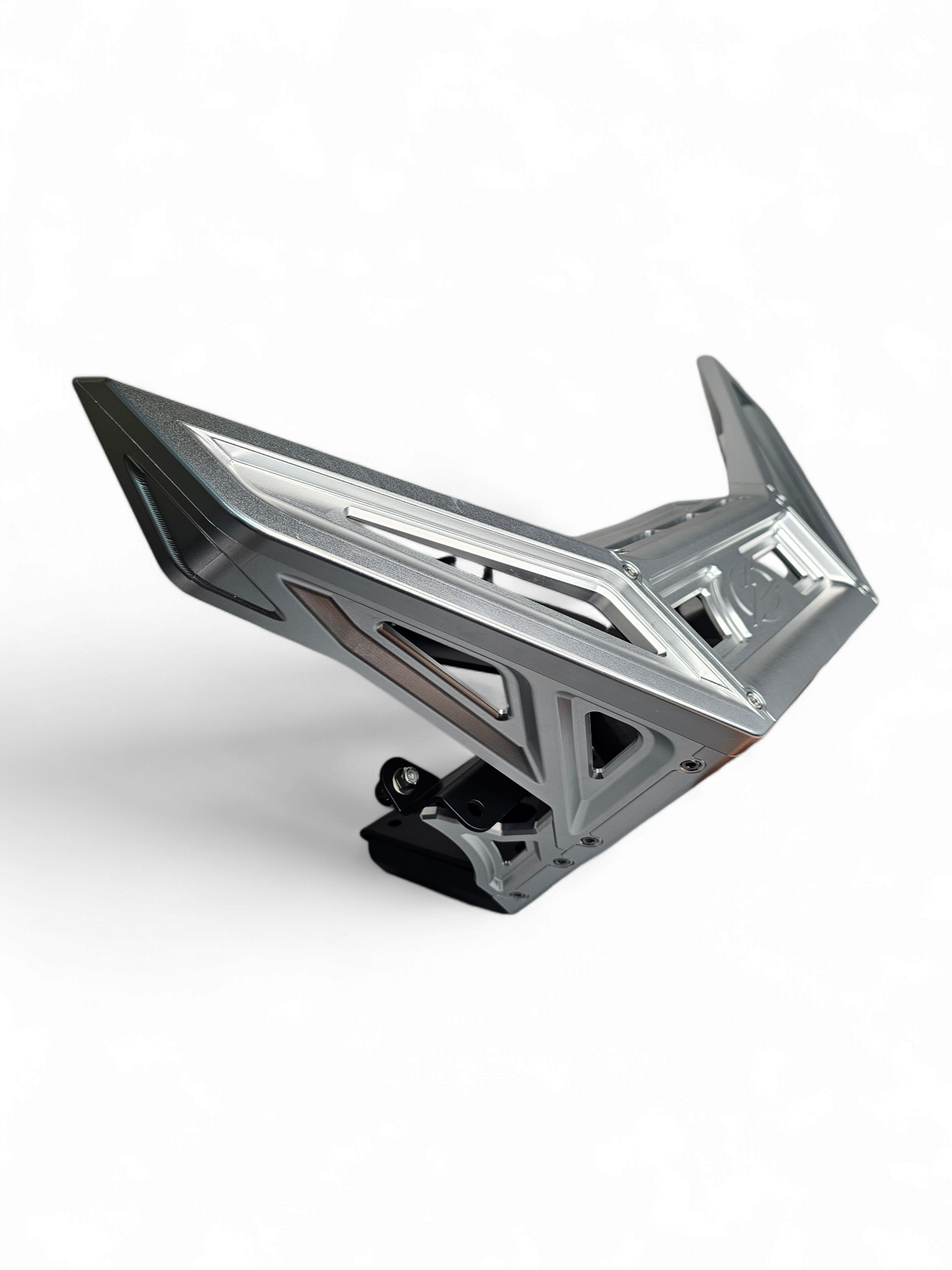 2017 TO CURRENT CAN-AM X3 MAVERICK MACHINED BILLET FRONT WINCH BUMPER (CLEAR ANODIZE)