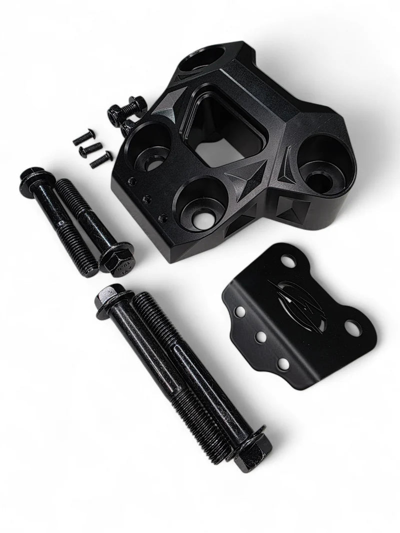 2024+ CAN-AM MAVERICK R BILLET RADIUS ROD PLATE (BLACK)