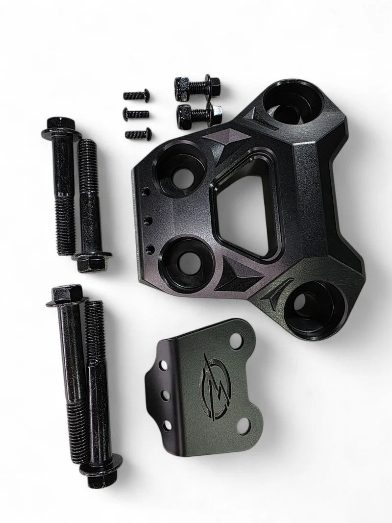 2024+ CAN-AM MAVERICK R BILLET RADIUS ROD PLATE (BLACK)