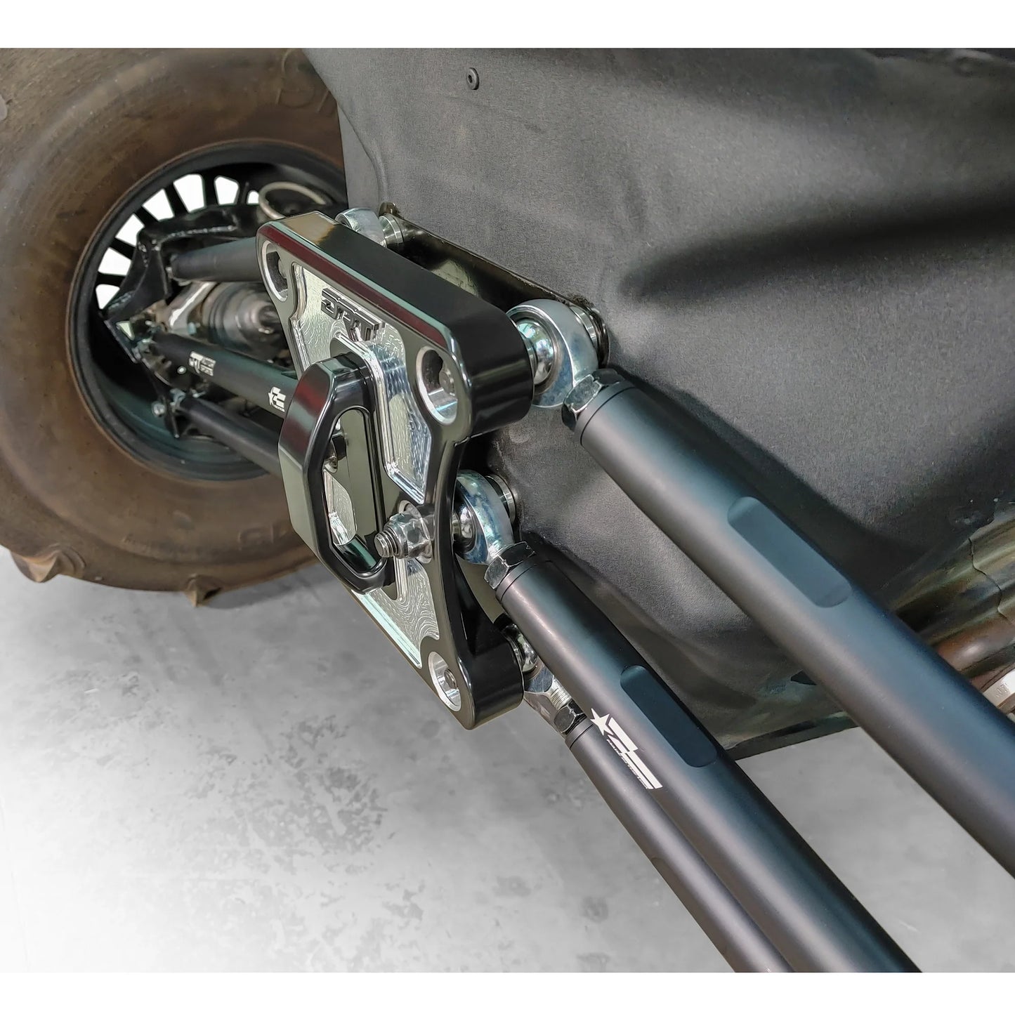 CAN-AM X3 2017+ BILLET ALUMINUM BARREL RADIUS ROD KIT BLACK