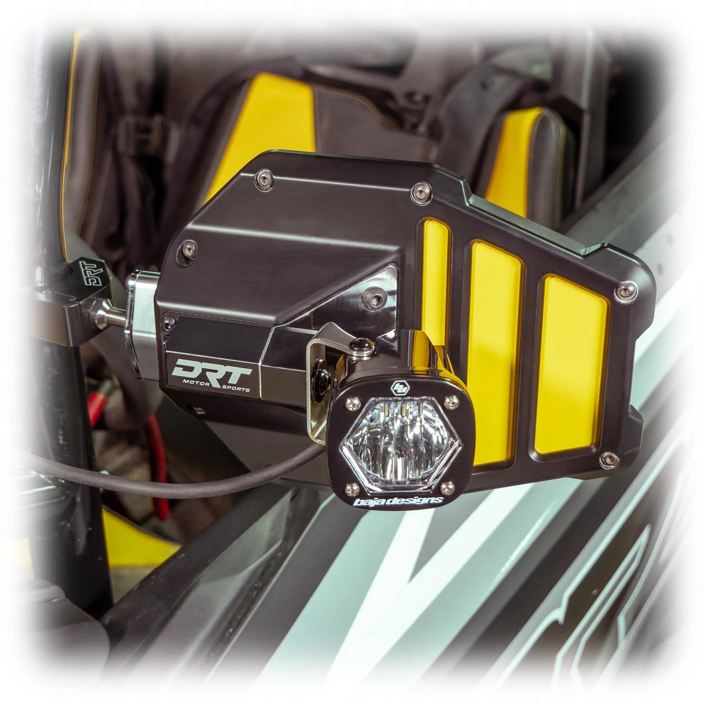 BILLET ALUMINUM TACTICAL CONVEX SIDE LIGHTED MIRROR SET KIT