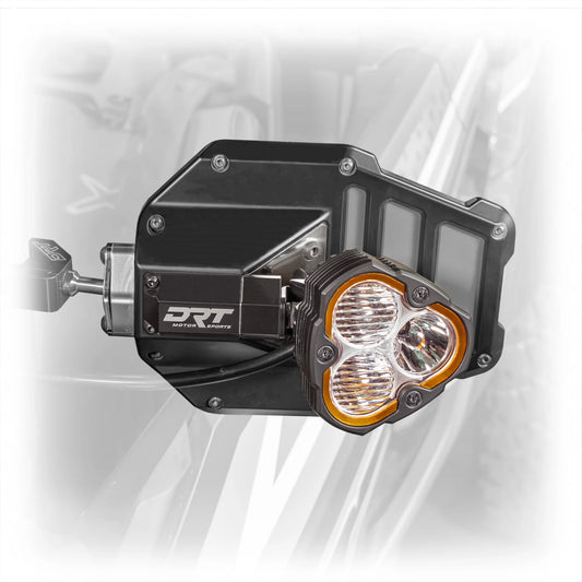 BILLET ALUMINUM TACTICAL CONVEX SIDE LIGHTED MIRROR SET KIT