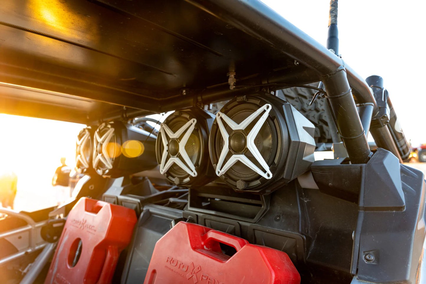 UNIVERSAL 8in CAGE-MOUNT SPEAKER-PODS FOR UTVs, BOATS AND MORE