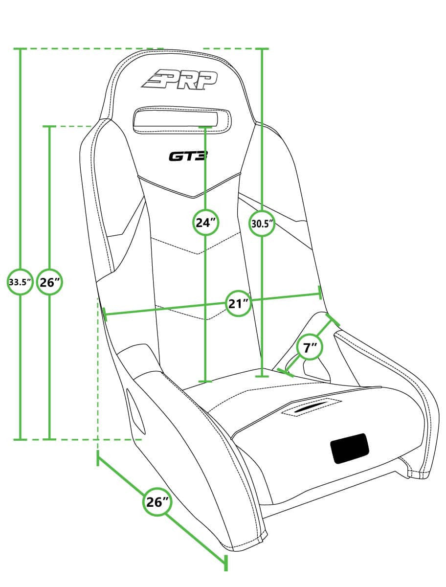 GT3 SUSPENSION SEATS KIT FOR POLARIS RZR PRO XP, PRO R, TURBO R