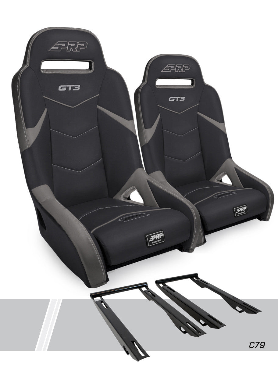 GT3 SUSPENSION SEATS KIT FOR POLARIS RZR PRO XP, PRO R, TURBO R
