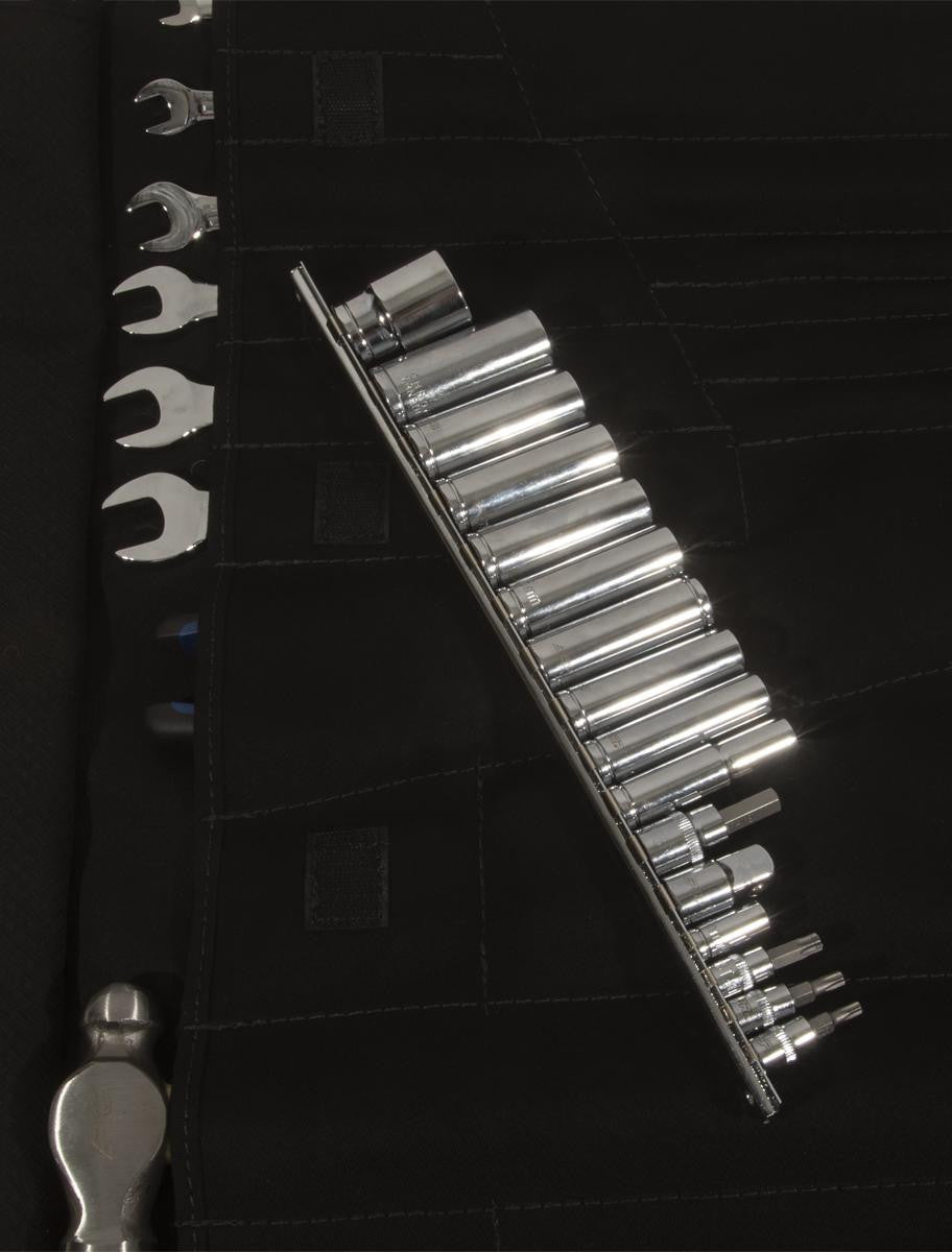 CAN-AM ROLL UP TOOL BAG WITH 35PC TOOL KIT