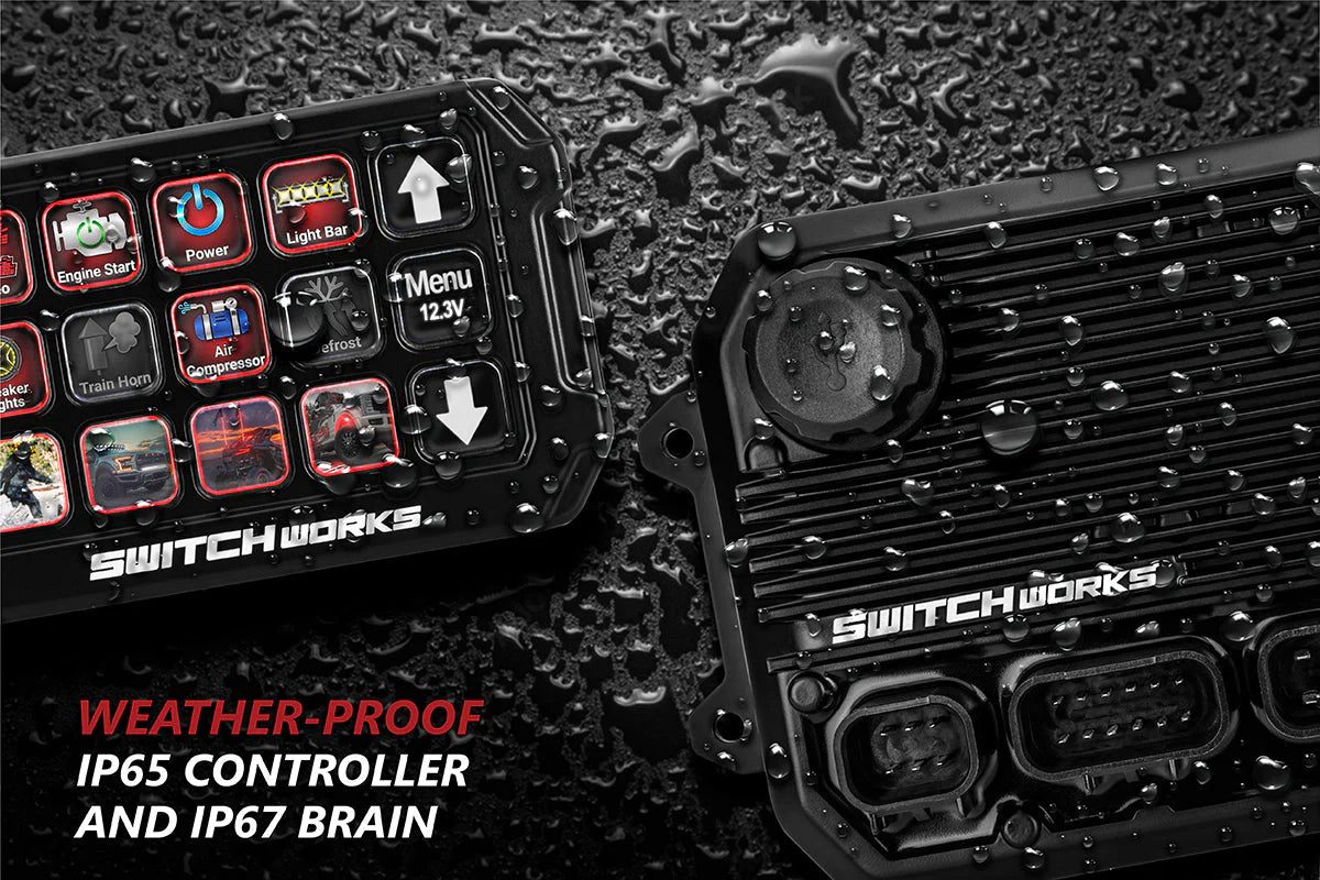 ALPHA12 DIGITAL SMART SWITCHER with 12 OUTPUTS and ROLLCAGE MOUNT