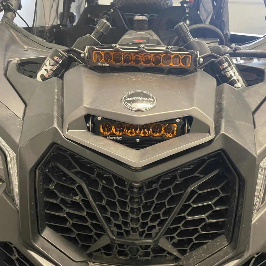 HERETIC CAN-AM MAVERICK X3 10 INCH SHOCK TOWER LED LIGHT BAR