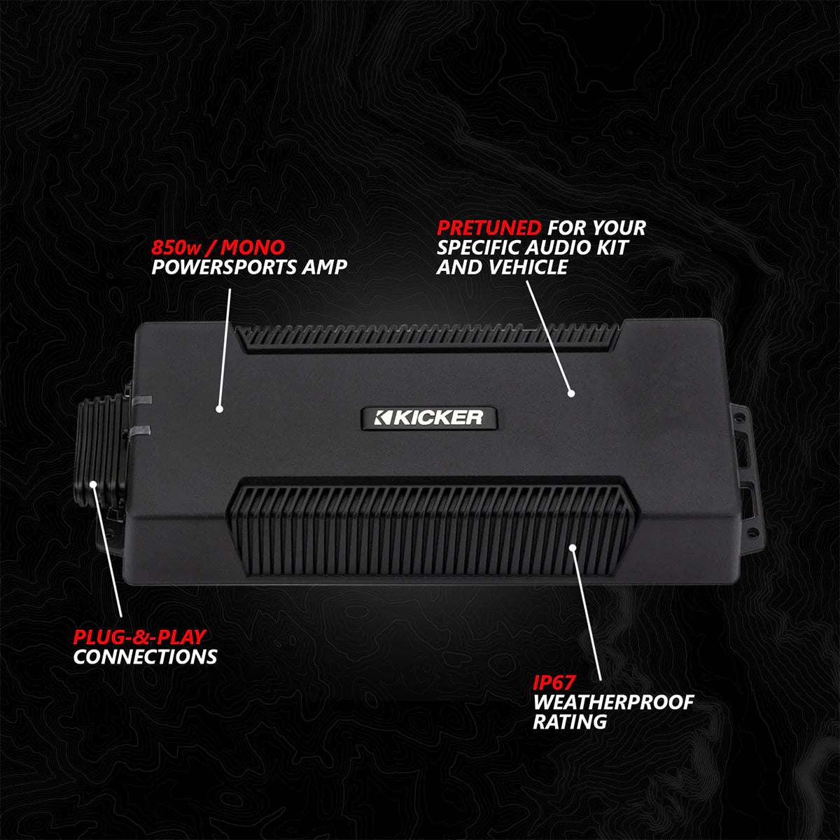 2017-2025 CAN-AM X3 PHASE-3 V-SPEC 3-SPEAKER 1650WATT SYSTEM W/ JVC