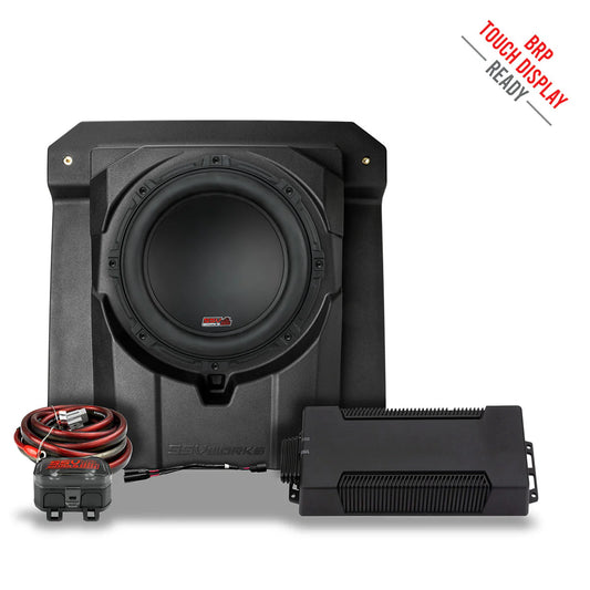 2024-2025 CAN-AM MAVERICK R UNDER-SEAT 850 WATT 10" SUBWOOFER ADD-ON FOR FACTORY JL SYSTEM