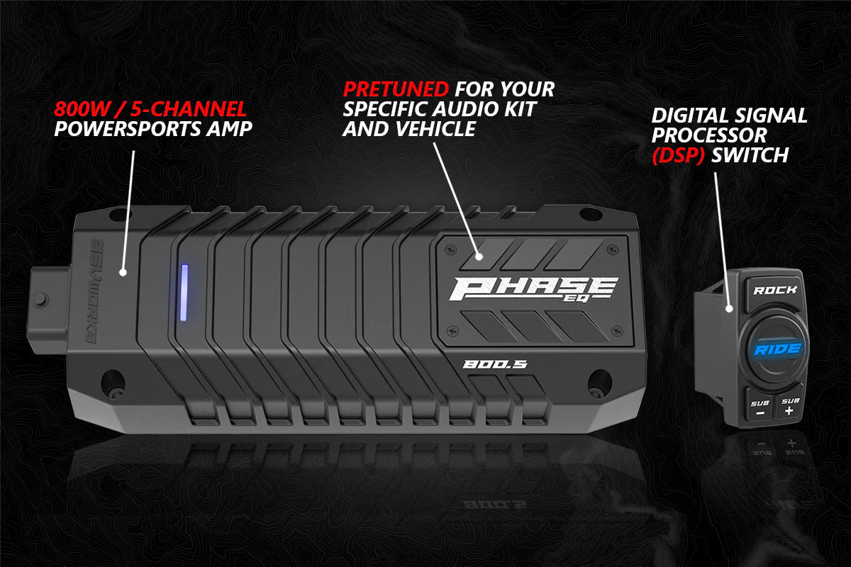 2014-2023 POLARIS RZR A-SPEC SSV WORKS 5-SPEAKER PLUG & PLAY KIT WITH JVC
