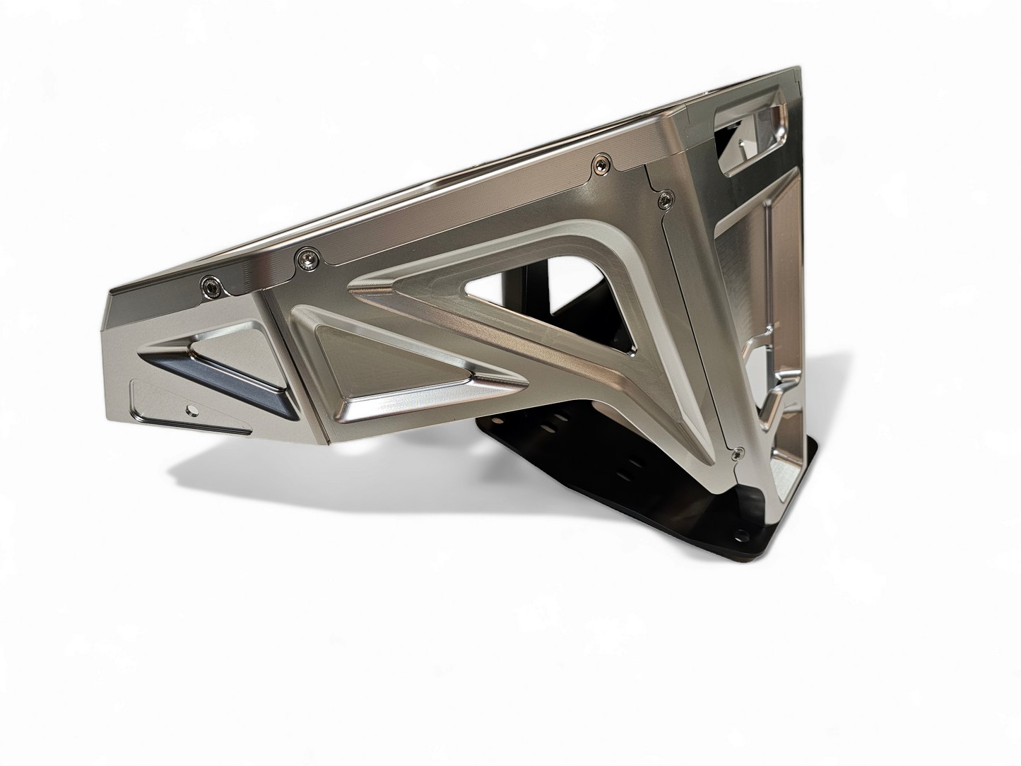 2022-2025 POLARIS RZR PRO R/TURBO R MACHINED BILLET FRONT WINCH BUMPER (CLEAR ANODIZED)