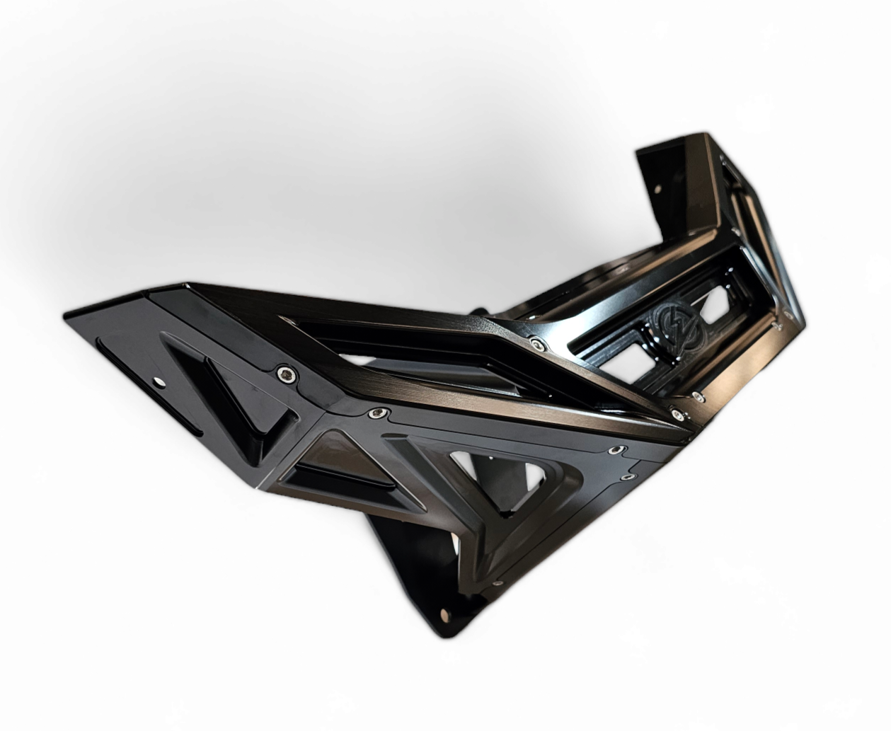 2022-2025 POLARIS RZR PRO R/TURBO R MACHINED BILLET FRONT WINCH BUMPER (BLACK ANODIZE)
