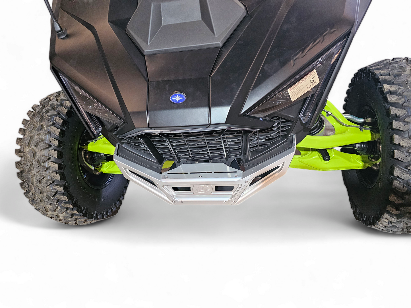2022-2025 POLARIS RZR PRO R/TURBO R MACHINED BILLET FRONT WINCH BUMPER (CLEAR ANODIZED)