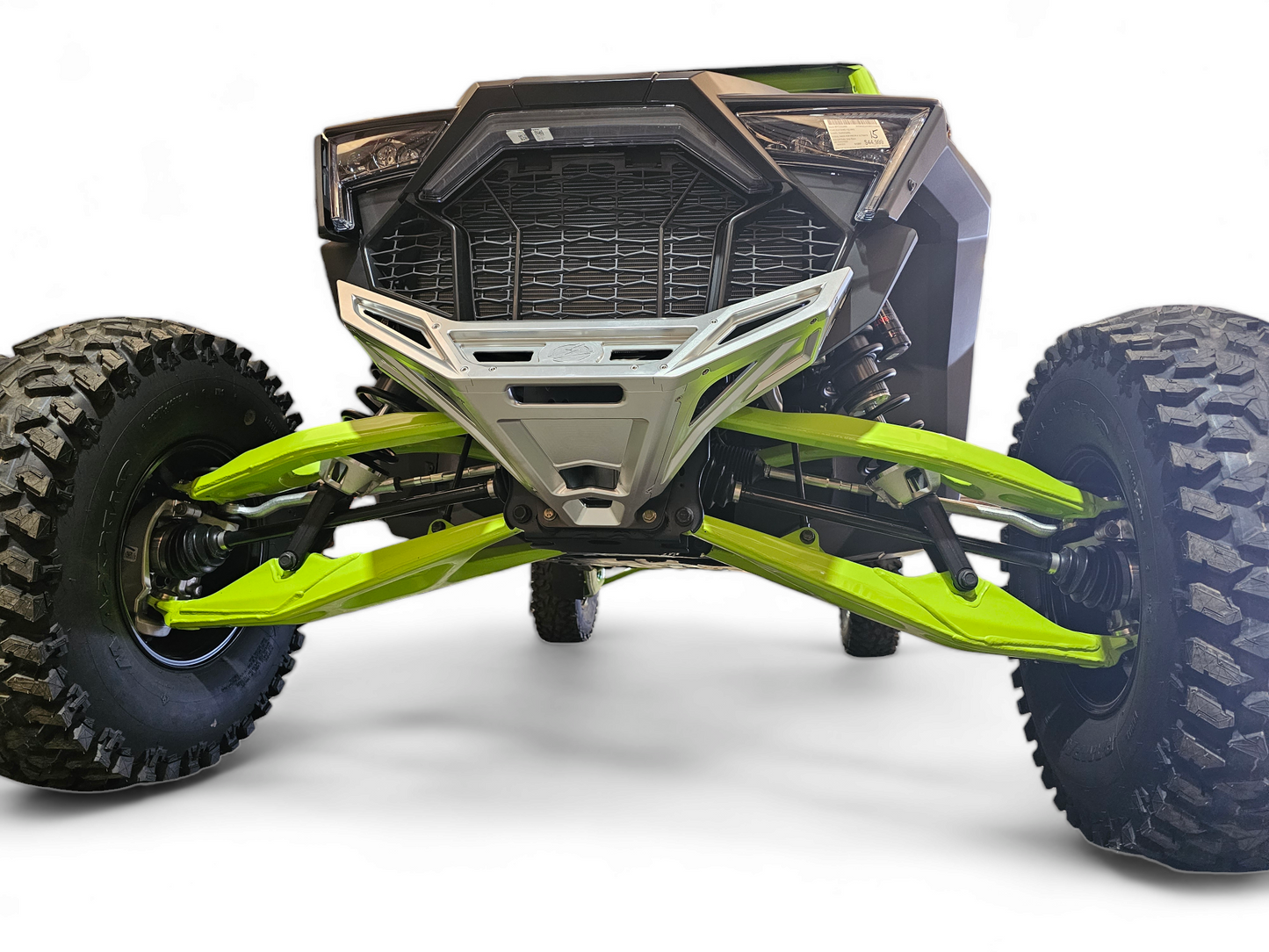 2022-2025 POLARIS RZR PRO R/TURBO R MACHINED BILLET FRONT WINCH BUMPER (CLEAR ANODIZED)