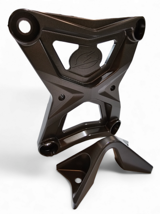 2020-2024 POLARIS RZR PRO XP RADIUS ROD PLATE WITH TOW HOOK GUNMETAL