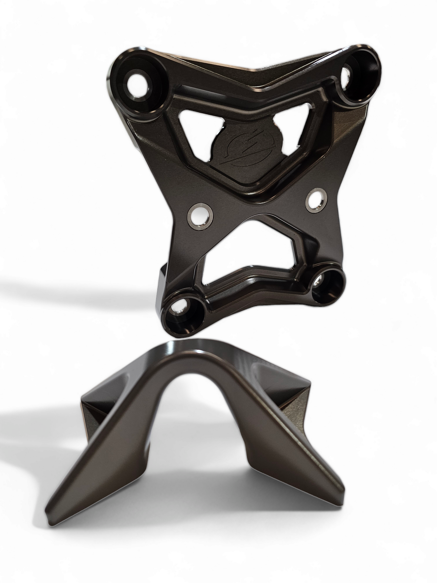 2017-2021 CAN-AM X3 MAVERICK EOD RADIUS ROD PLATE WITH TOW HOOK GUN METAL