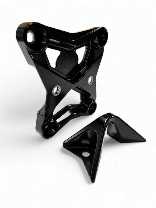 2017-2021 CAN-AM X3 MAVERICK EOD RADIUS ROD PLATE WITH TOW HOOK BLACK