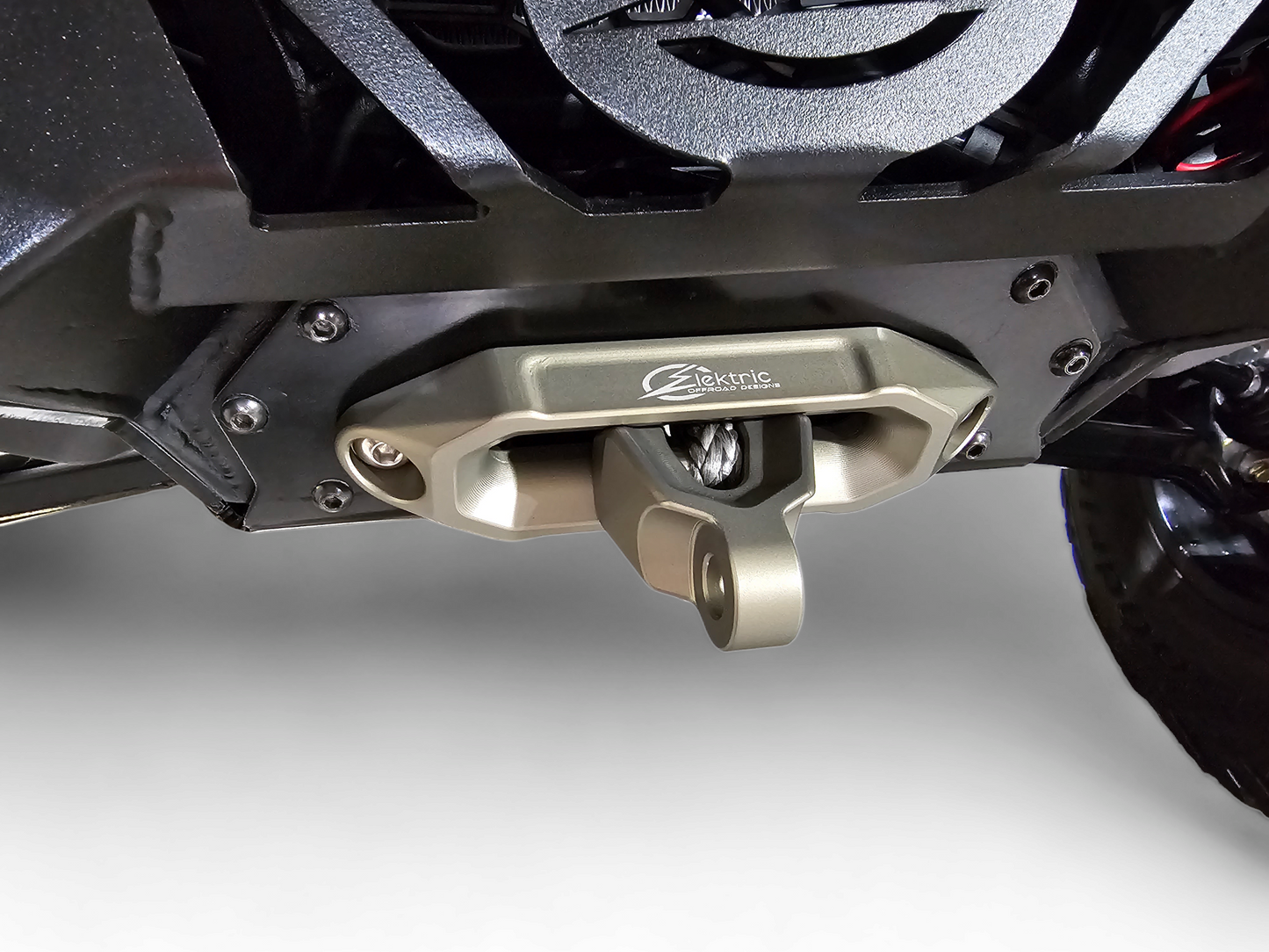 ELEKTRIC OFFROAD DESIGNS UTV WINCH FAIRLEAD AND HOOK (GUNMETAL)