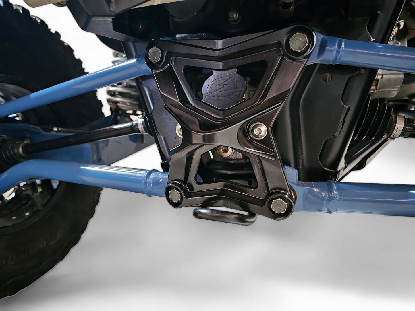 2020-2024 POLARIS RZR PRO XP RADIUS ROD PLATE WITH TOW HOOK BLACK