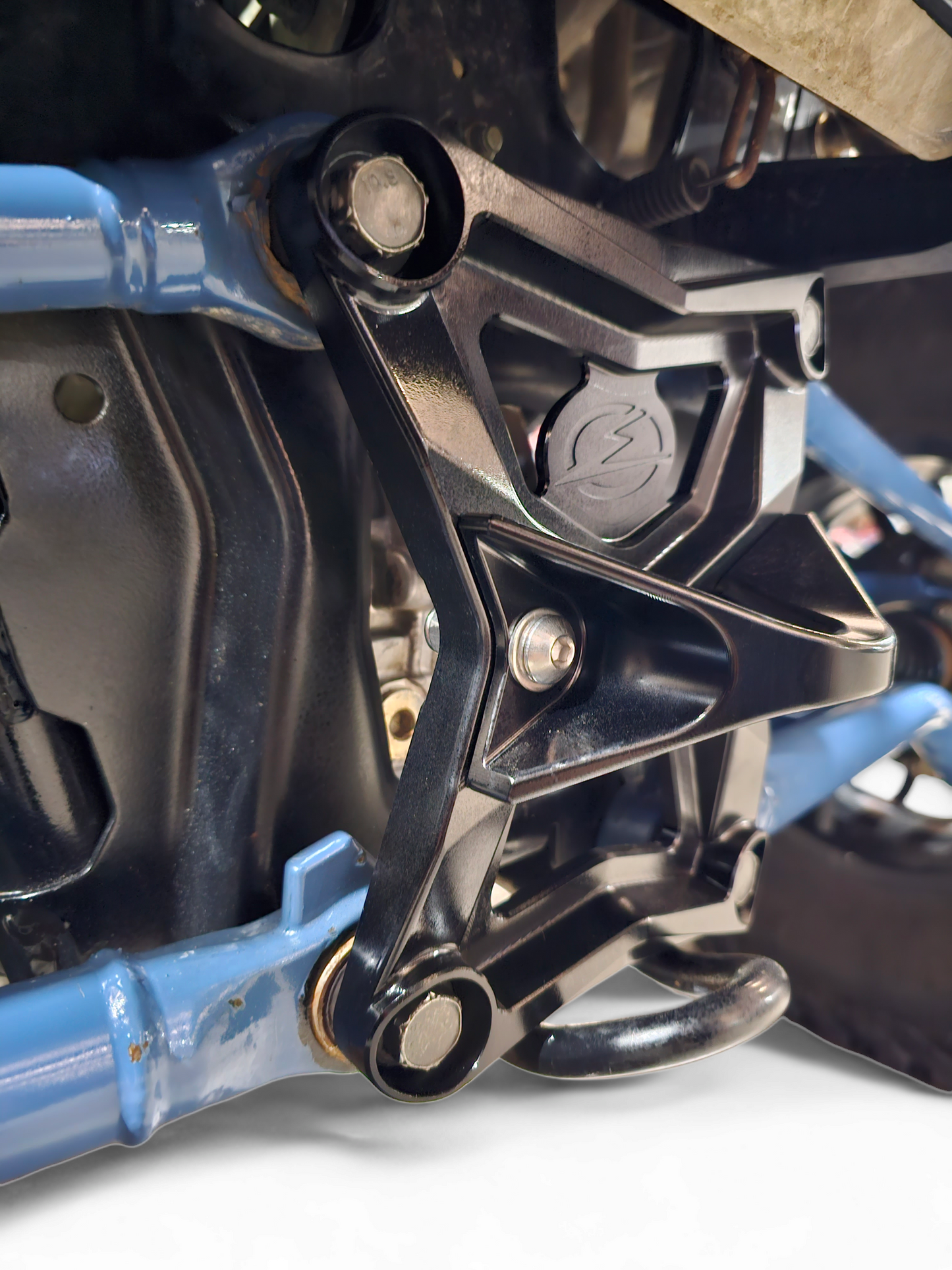 2020-2024 POLARIS RZR PRO XP RADIUS ROD PLATE WITH TOW HOOK BLACK