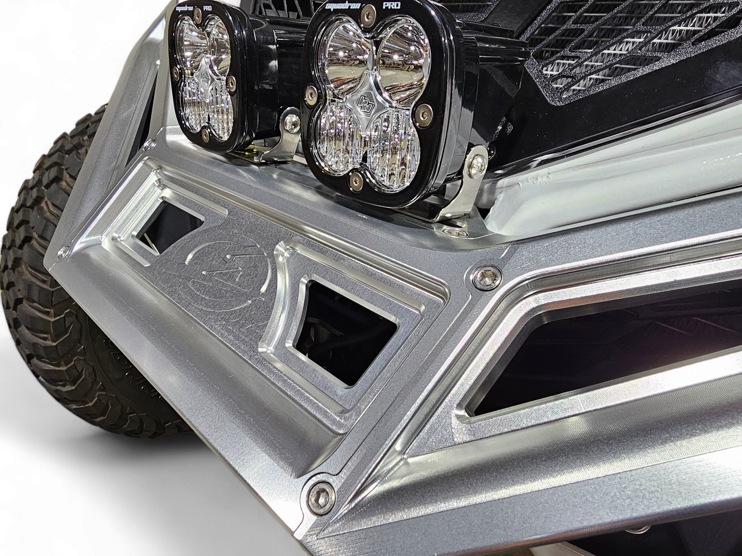 2017 TO CURRENT CAN-AM X3 MAVERICK MACHINED BILLET FRONT WINCH BUMPER (CLEAR ANODIZE)