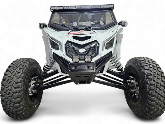 2017 TO CURRENT CAN-AM X3 MAVERICK MACHINED BILLET FRONT WINCH BUMPER (BLACK ANODIZE)