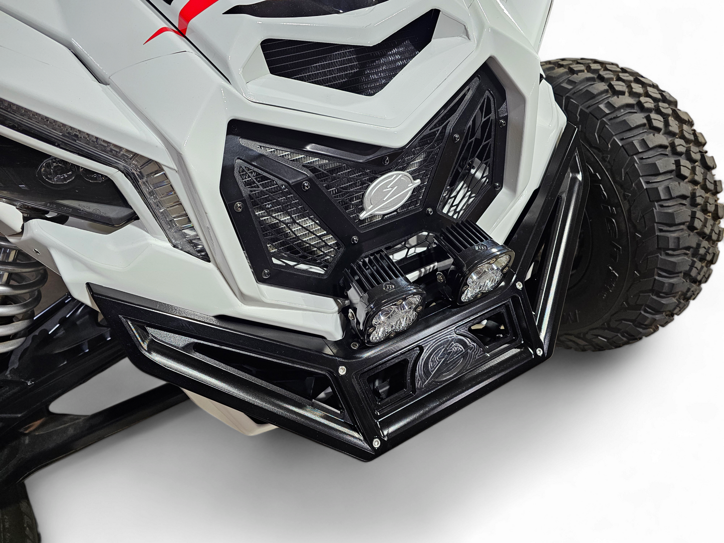 2017 TO CURRENT CAN-AM X3 MAVERICK MACHINED BILLET FRONT WINCH BUMPER (BLACK ANODIZE)