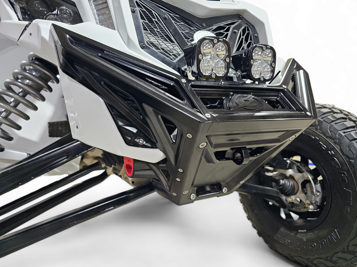 2017 TO CURRENT CAN-AM X3 MAVERICK MACHINED BILLET FRONT WINCH BUMPER (BLACK ANODIZE)