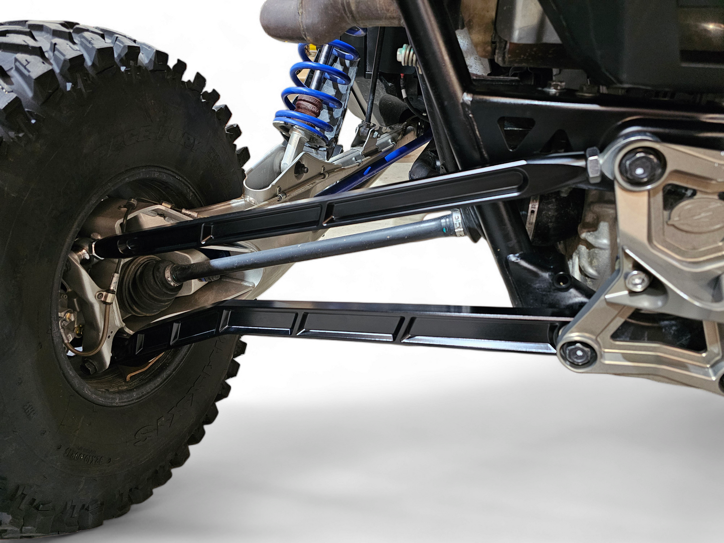 2022 TO CURRENT POLARIS RZR PRO R, PRO S, TURBO R HIGH CLEARANCE RADIUS RODS IN BLACK FINISH