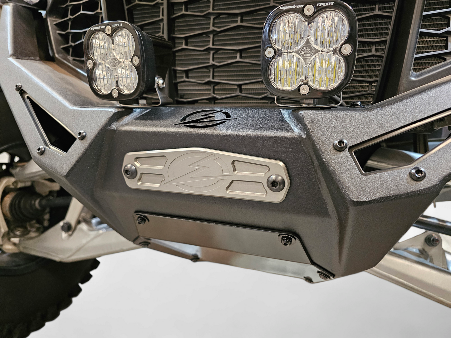 ELEKTRIC OFFROAD DESIGNS UTV WINCH FAIRLEAD COVER PLATE | GUN METAL