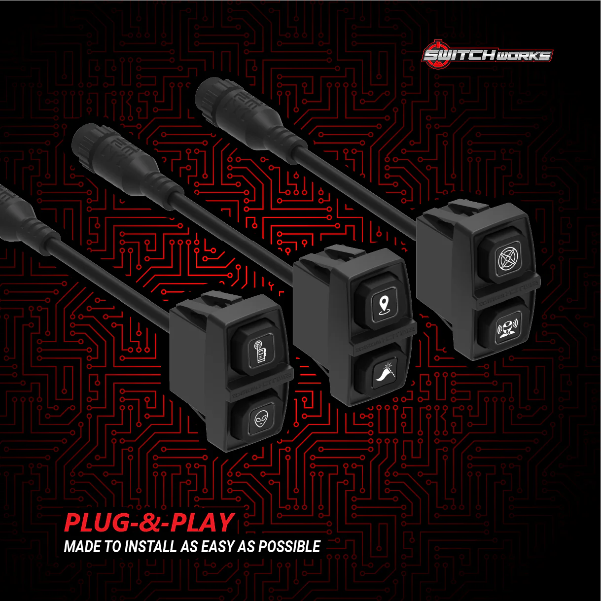 SIERRA6, 6-SWITCH, 3-ROCKER ELECTRONIC ACCESSORY SMART SWITCHER - UNIVERSAL