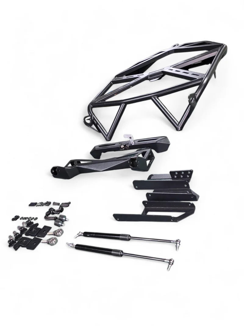 2020+ POLARIS RZR PRO XP, 2022+ PRO R/TURBO R, 2025+ PRO R/PRO S TIRE RACK