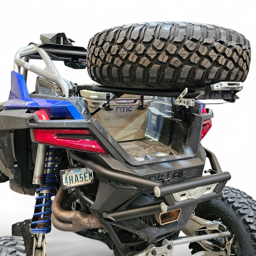 2022+ POLARIS RZR PRO R/TURBO R AMP REAR TIRE RACK REAR BUMPER COMBO