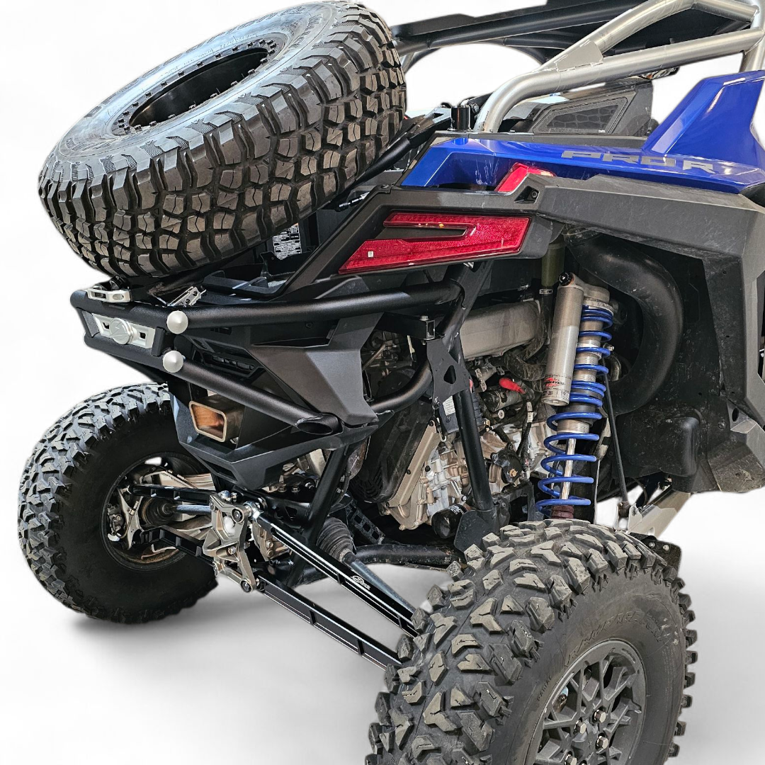2022+ POLARIS RZR PRO R/TURBO R AMP REAR TIRE RACK REAR BUMPER COMBO