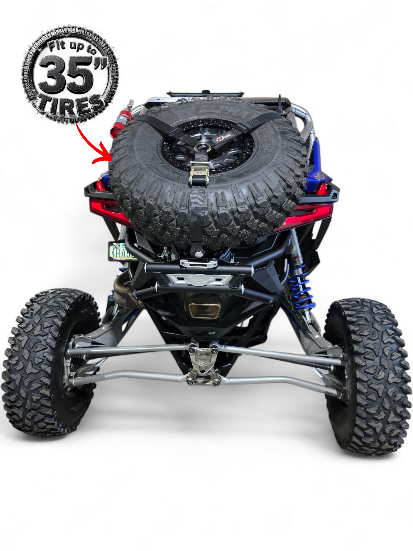 2022+ POLARIS RZR PRO R/TURBO R AMP REAR TIRE RACK REAR BUMPER COMBO