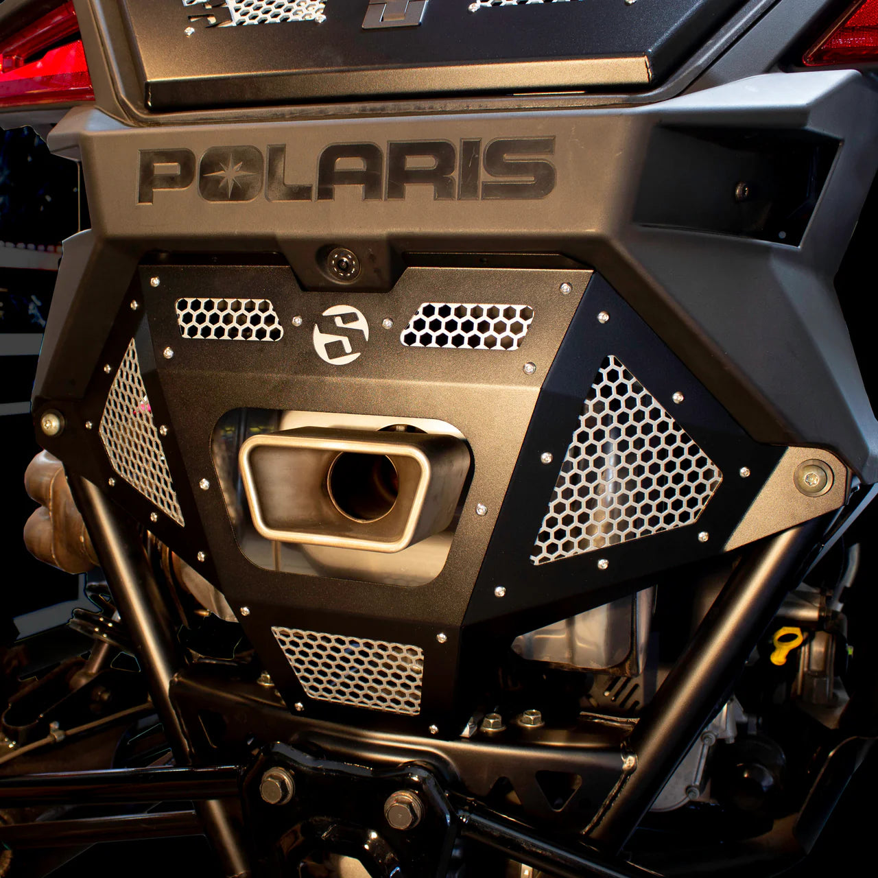 POLARIS RZR PRO R REAR EXHAUST COVER