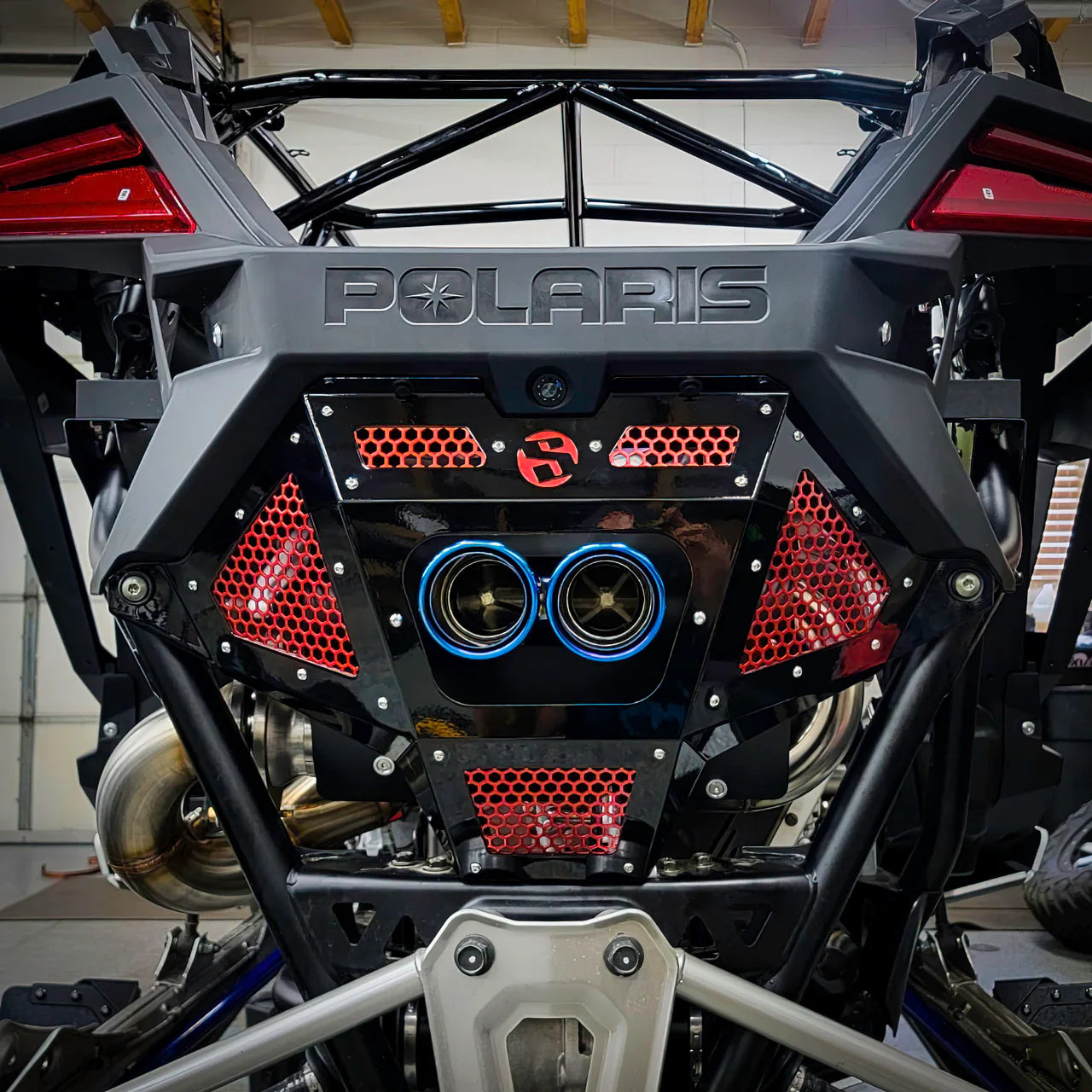 POLARIS RZR PRO R REAR EXHAUST COVER